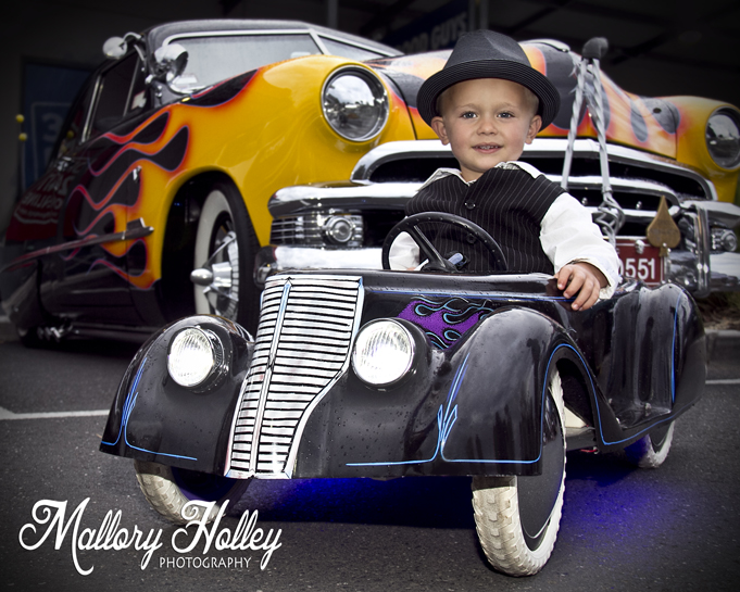 December Lets Go Cruisin' cute little boy in roadster 2013