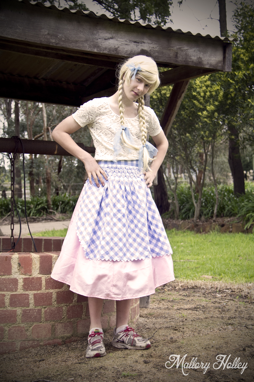 My little brother dressed as Goldilocks for the book parade!