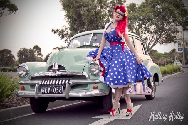 Taken at the end of the night after almost everyone had left, this is me with my F.J. Holden.