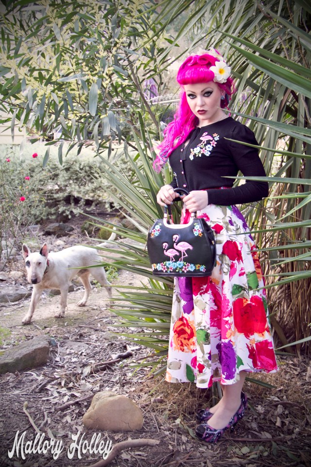 I got photobombed by my handsome bull terrior, Tank. He heard that there were bones on my shoes.