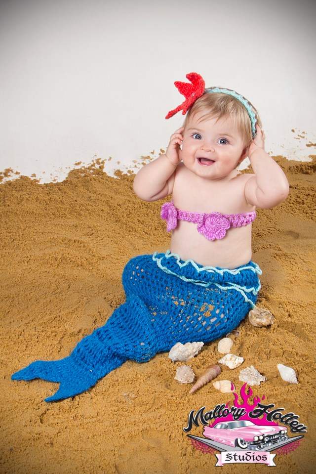 Baby photography -little mermaid theme by Mallory Holley Studios, Melbourne
