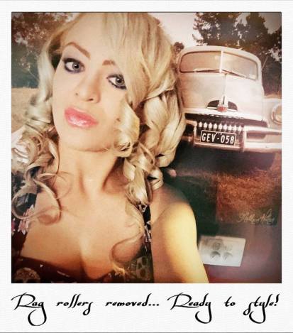 Twisted Retro rag rollers removed, ready to by styled