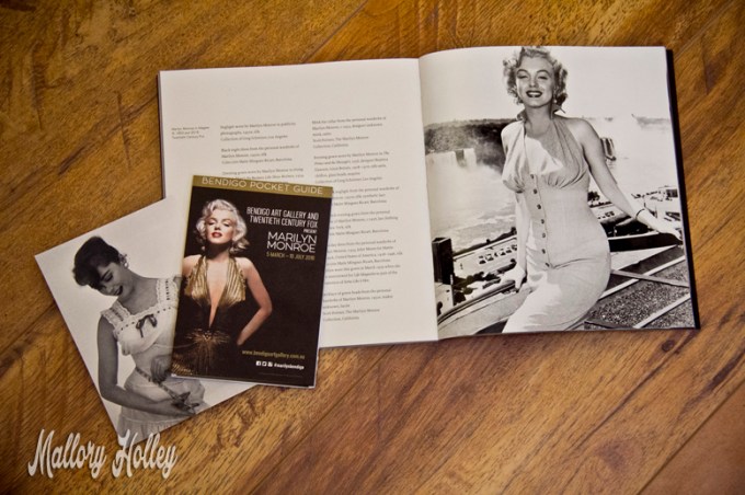 My souviners from the Marilyn Monroe Exhibition in Bendigo VIC
