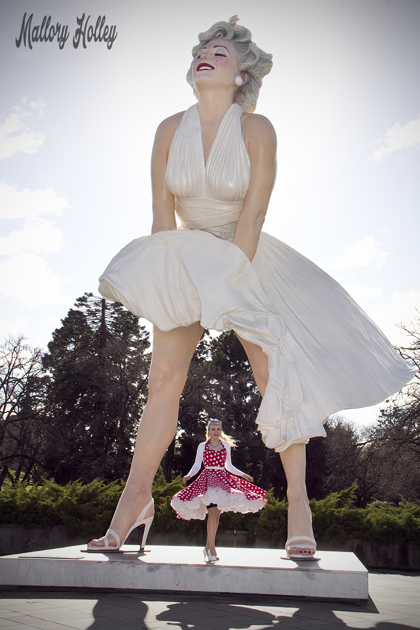 Mallory twirling with Forever Marilyn