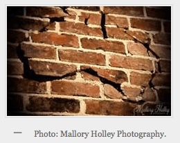 Australia shape in brickwork